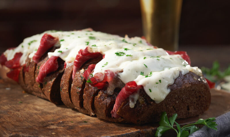 hasselback reuben