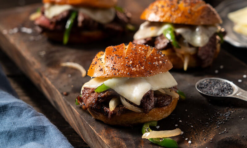 philly cheesesteak sliders web